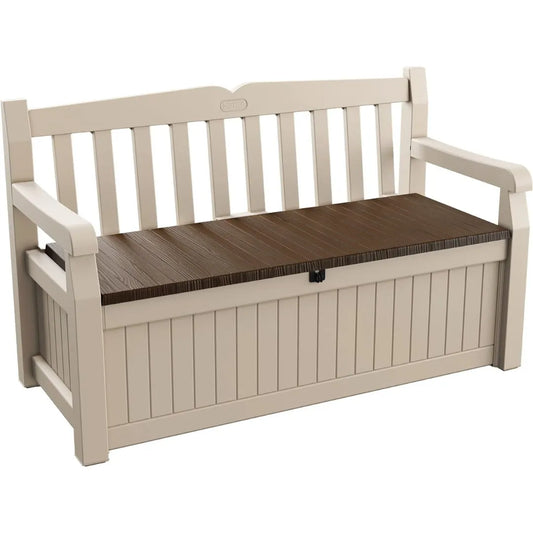 Boîte de rangement pour meubles de jardin 265L - Beige