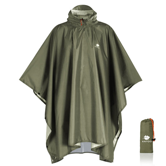 Anyoo Poncho Léger Vert